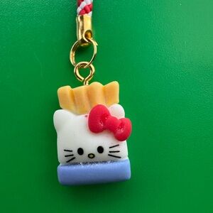 Kello Kitty French Fries Keychain Charm